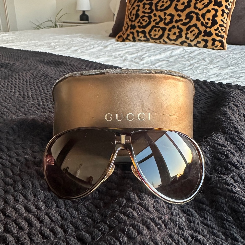 Vintage Gucci Aviator Sunglasses